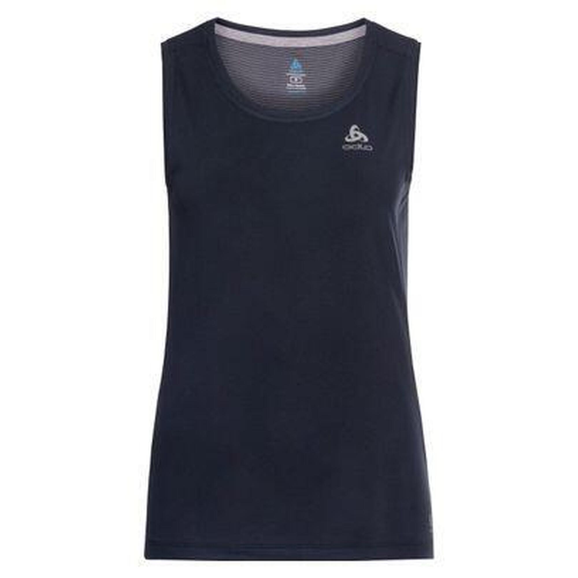 Odlo - Débardeur Odlo F-dry Femme Bleu Marine - T-shirt Manches Courtes - Bleu|gris - S - Decathlon