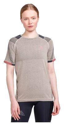 Craft Pro Trail Damen T-Shirt Kurzarm Beige/Rosa