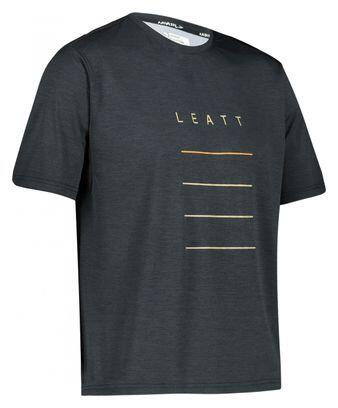 Maillot Manches Courtes VTT Leatt MTB Trail 1.0 Noir