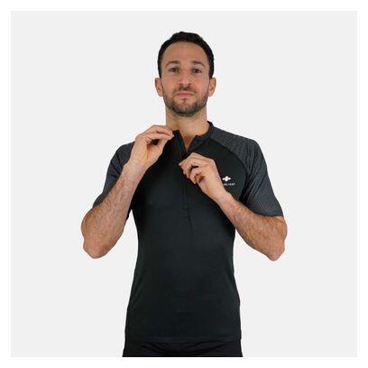 Raidlight 1/2 Zip R-Light Short Sleeve Jersey Grey / Black 3/5