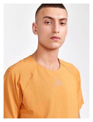T-Shirt Craft Pro Trail Homme manches courtes polyester orange/beige 3/6