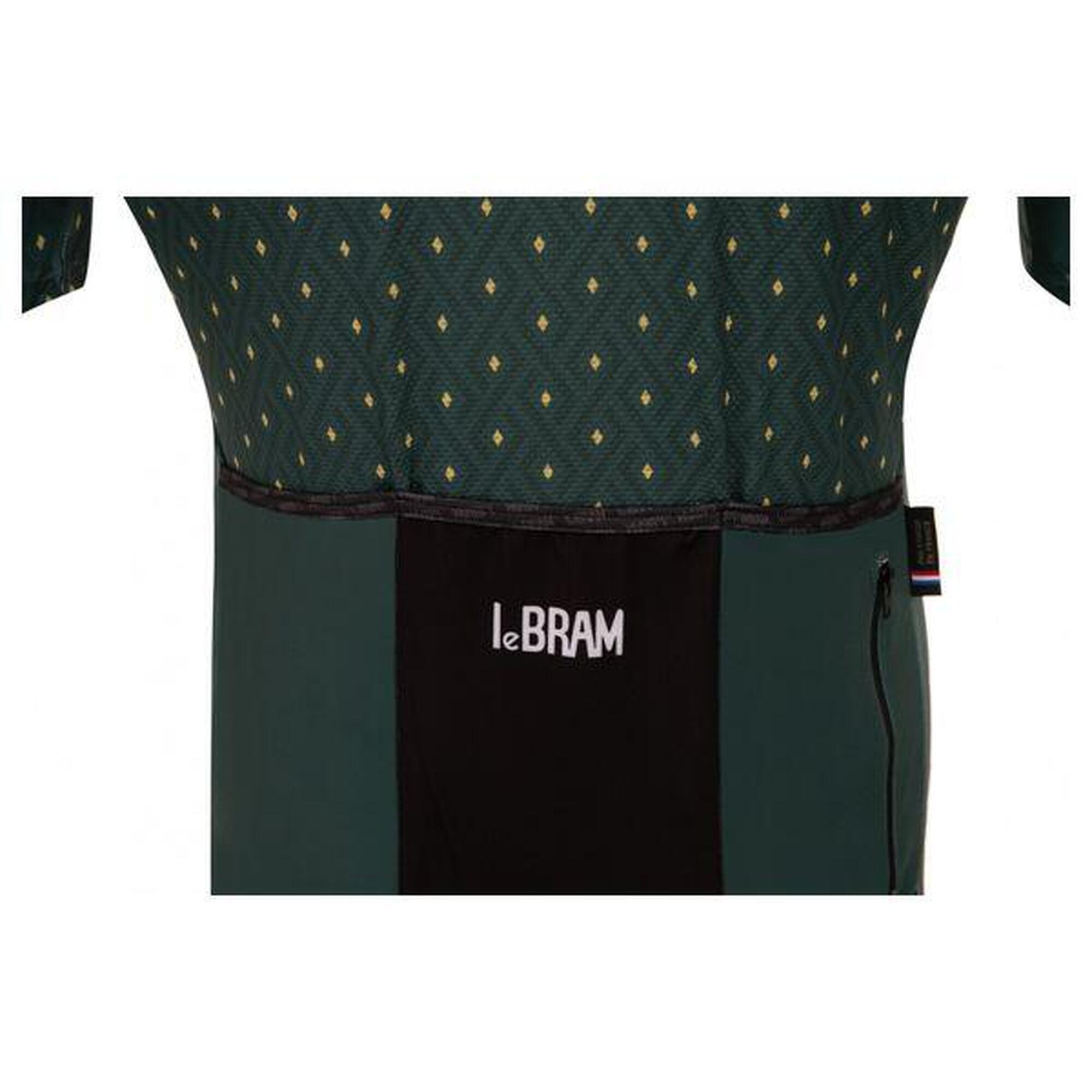 Maillot Manches Courtes LeBram Luz Ardiden Vert Agave Coupe Ajustée