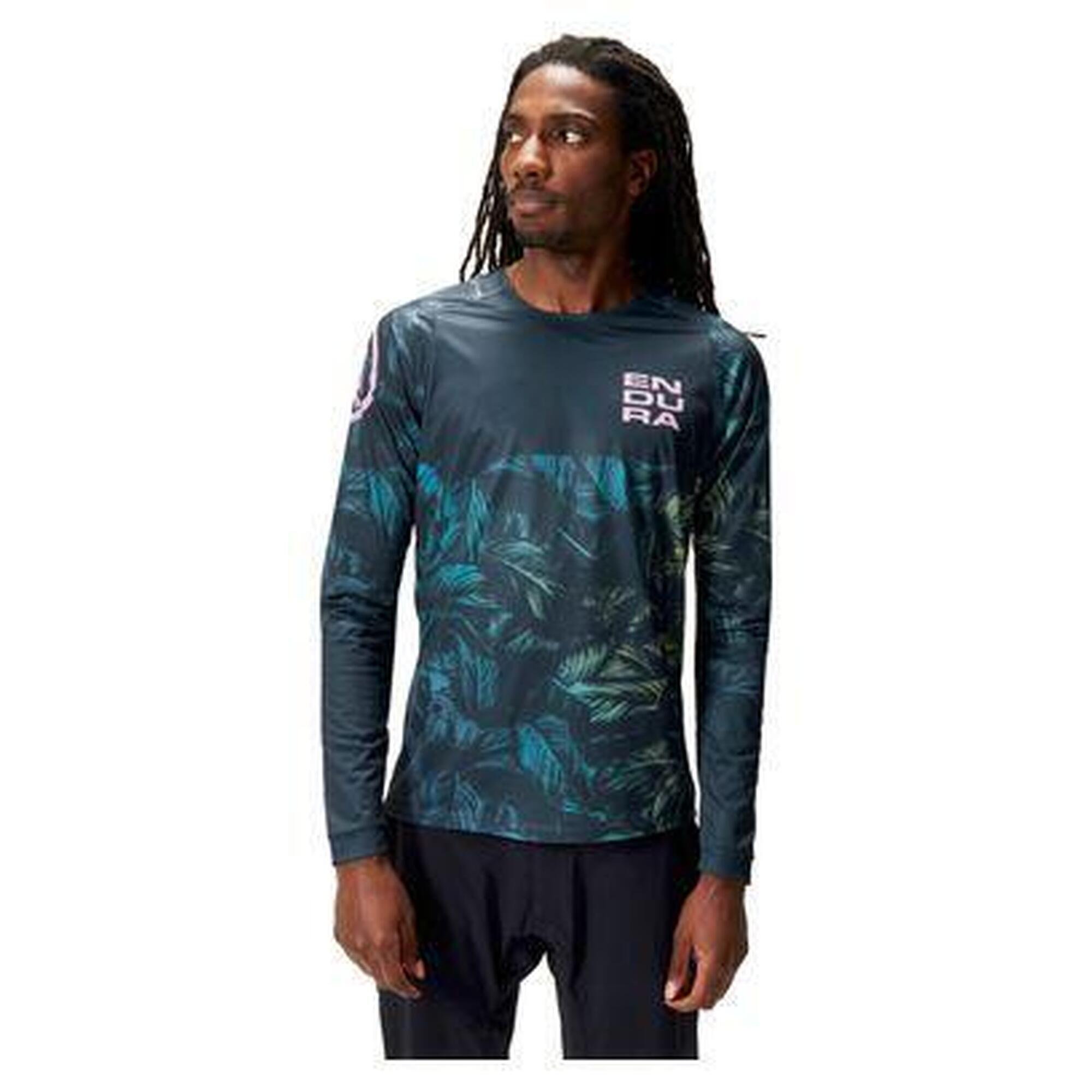 Endura - Maillot Manches Longues Endura Tropical Ltd Gris - Maillot Manches Longues - Bleu|gris - S - Decathlon