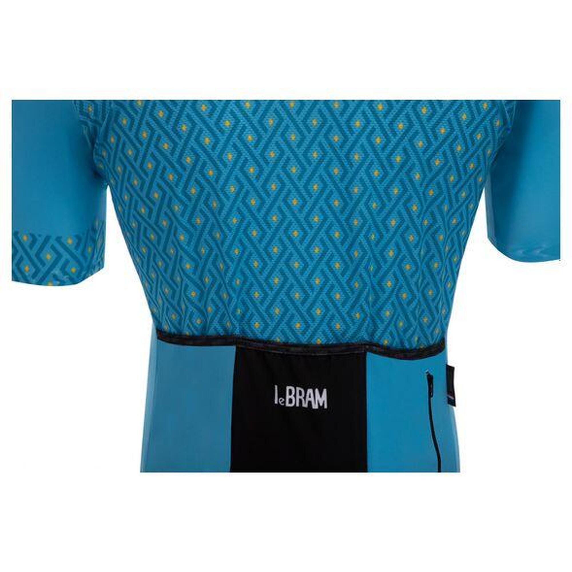 Maillot Manches Courtes LeBram Luz Ardiden Bleu Saphire Coupe Ajustée