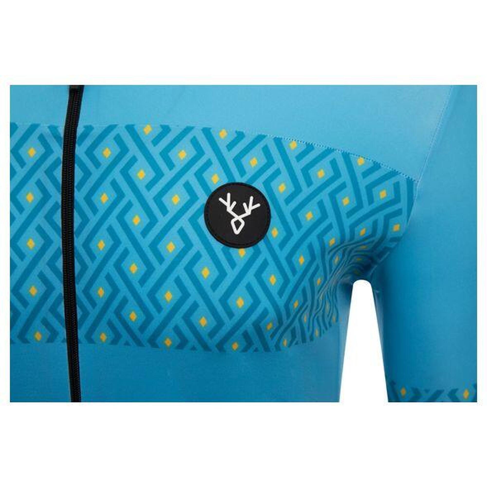 Maillot Manches Courtes LeBram Luz Ardiden Bleu Saphire Coupe Ajustée
