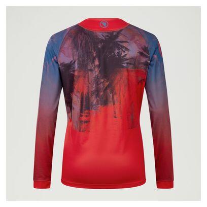 Endura Tropical LTD Women's Long Sleeve Jersey Red 4/7