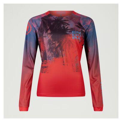 Endura Tropical LTD Women's Long Sleeve Jersey Red 3/7