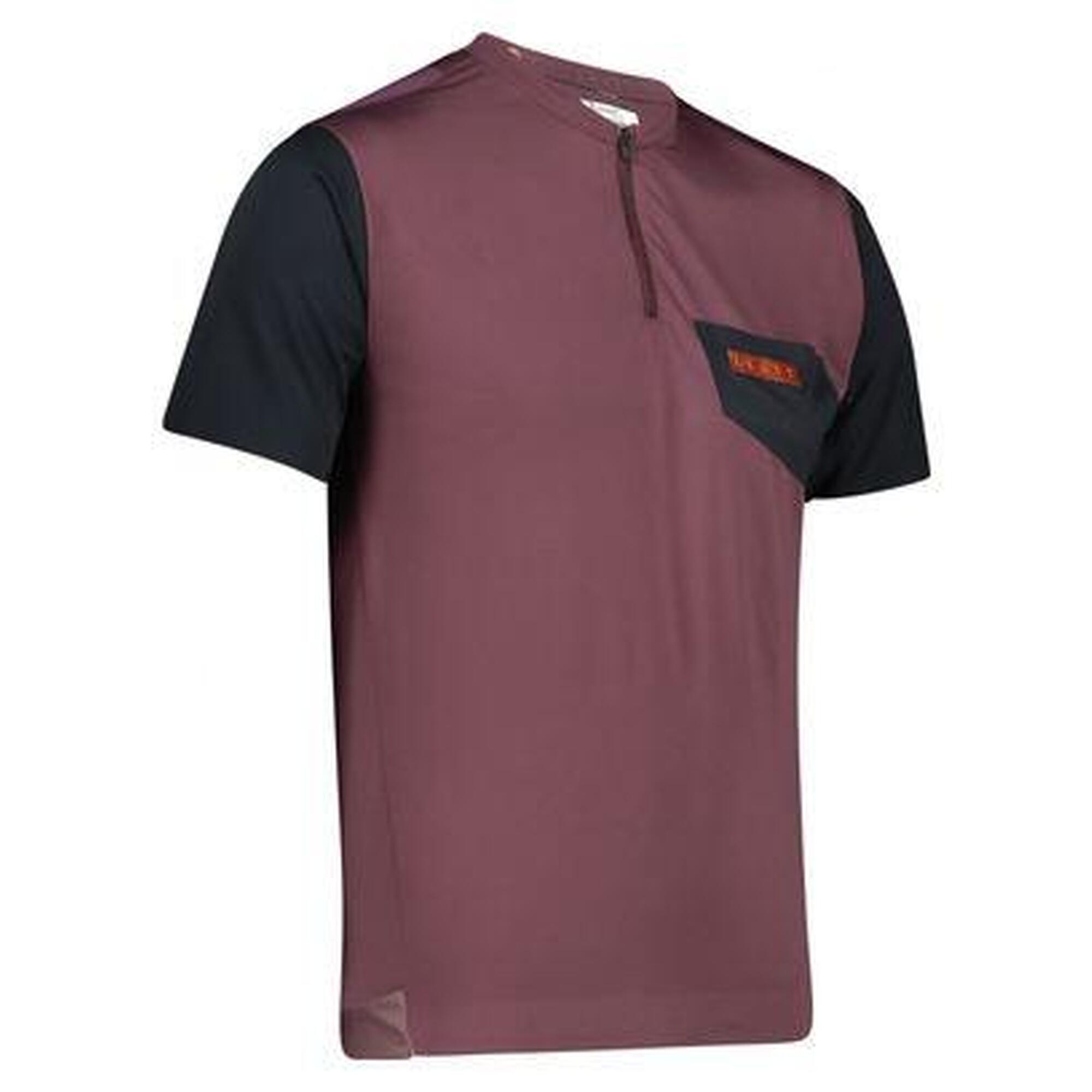 Leatt - Maillot Manches Courtes Vtt Trail 3.0 Malbec - Maillot Manches Courtes - Bleu|noir|violet - 36 Xs - Decathlon