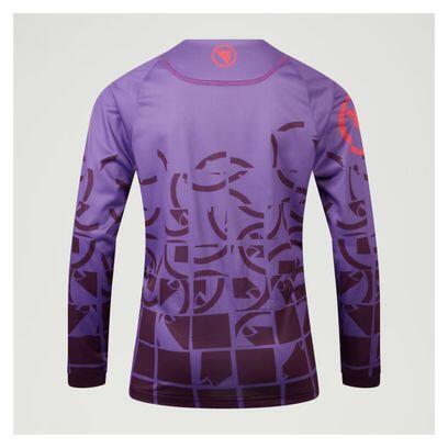 Maglia Endura MT500 Burner da bambino a manica lunga Viola 2/4