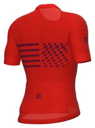 Maillot Manches Courtes Alé Play Rouge 7/7