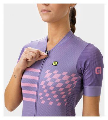Alé Play Kurzarmtrikot Damen Violett 3/7