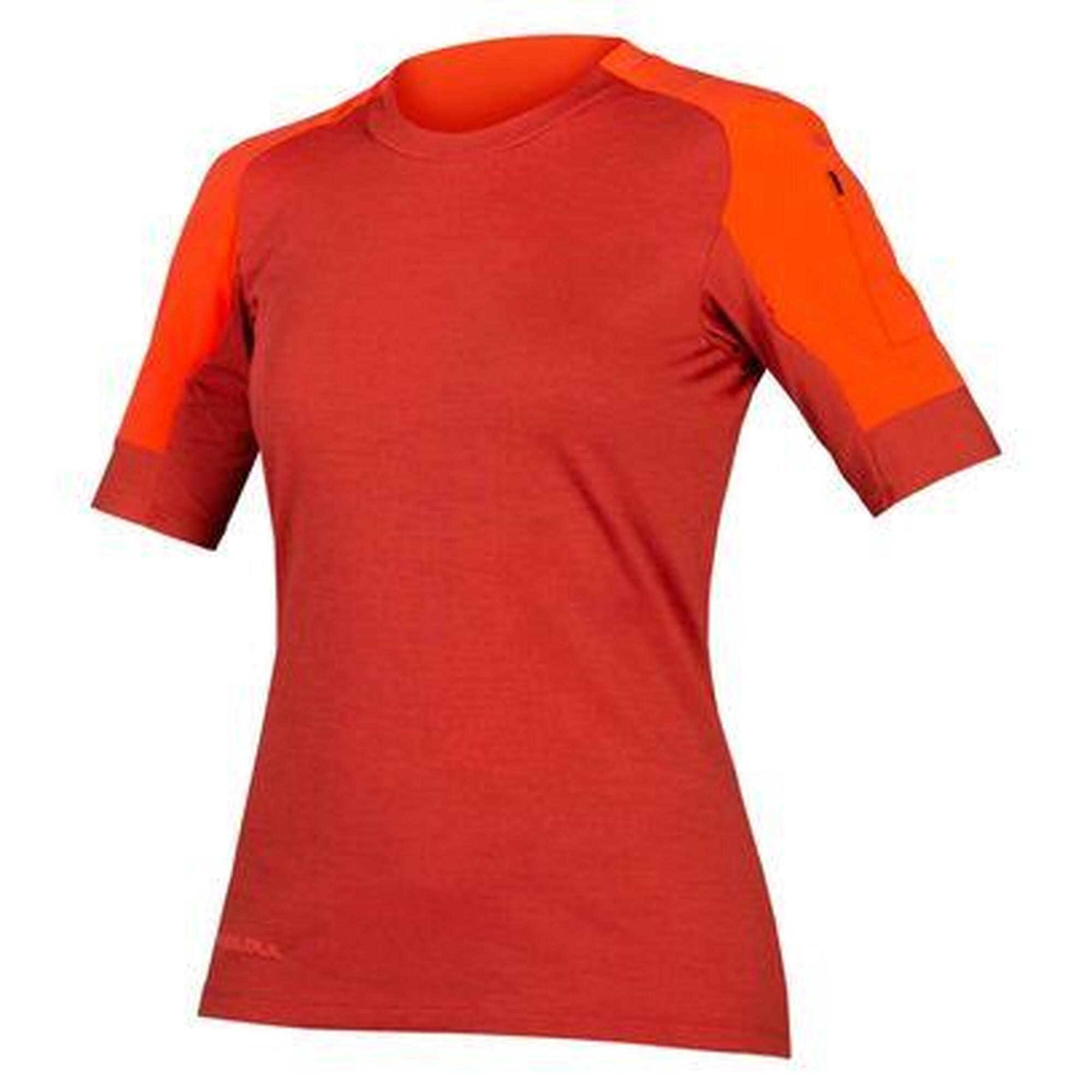 Endura - Maillot Manches Courtes Endura Gv500 Femme Rouge - Maillot Manches Longues - Rouge - 36 Xs - Decathlon