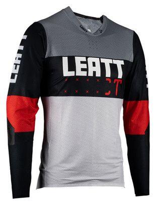 MTB-Trikot Gravity 4.0 mit langen Ärmeln und Verstärkung an den Ellbogen Rot