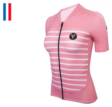 LEBRAM LeBram Ventoux Salmon Women's Short Sleeve Jersey Adjusted Cut