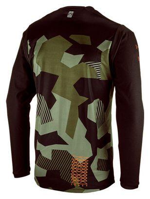 Maillot VTT Gravity 4.0 JR M manches longues polyester brun/vert 3/7