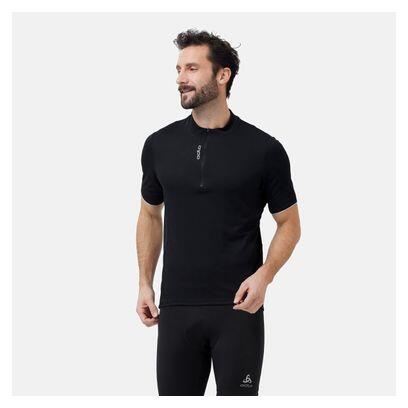 Maillot Manches Courtes 1/2 zip Odlo Essential Noir