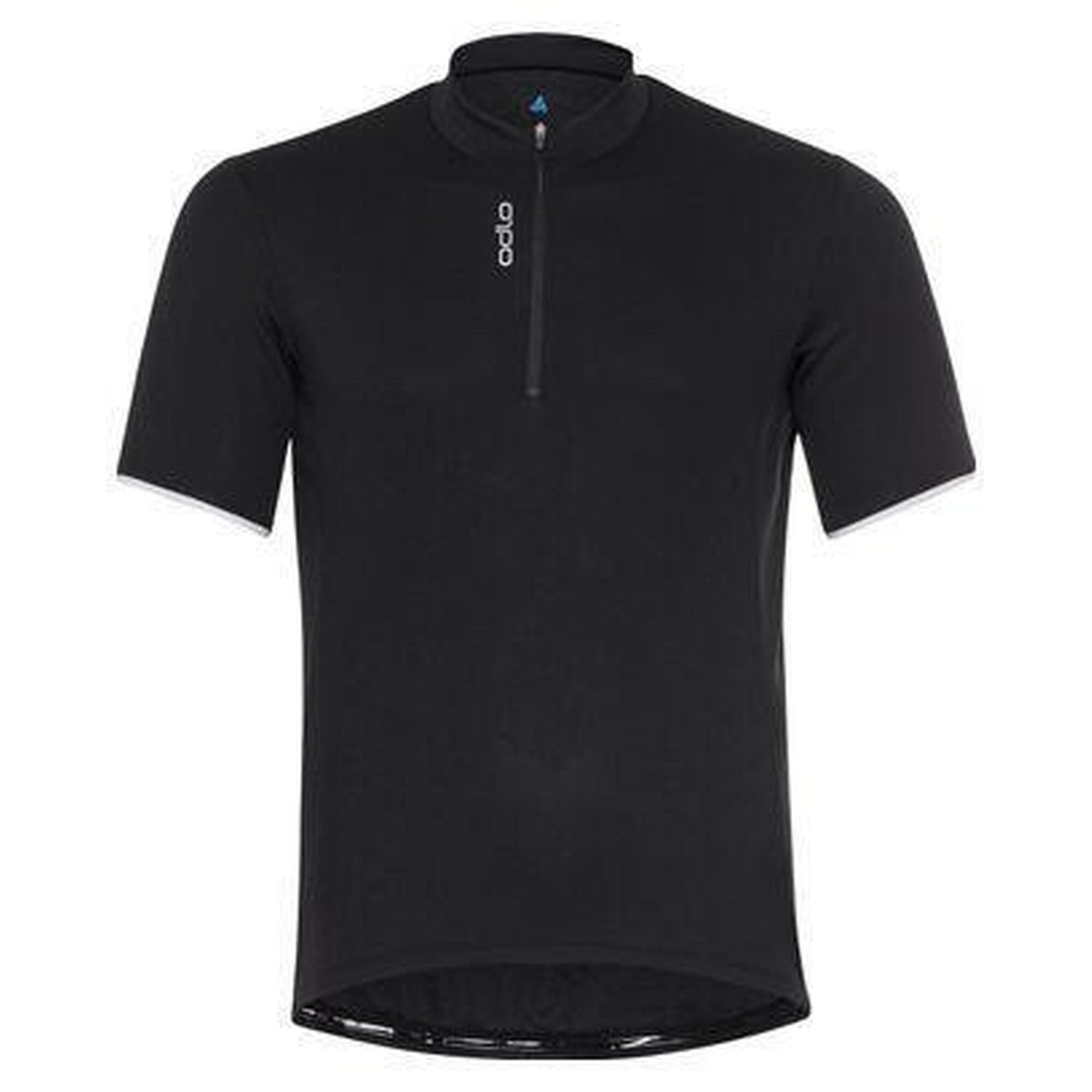 Maillot Manches Courtes 1/2 zip Odlo Essential Noir