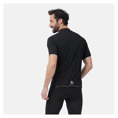 Maillot Manches Courtes 1/2 zip Odlo Essential Noir