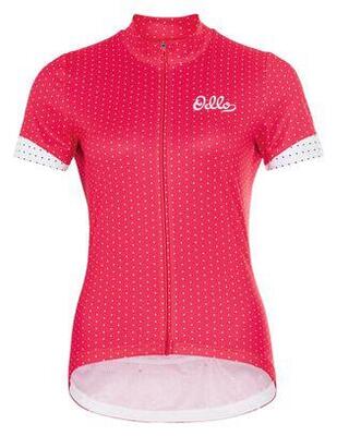 Odlo essential print-jersey met korte mouwen voor dames roze