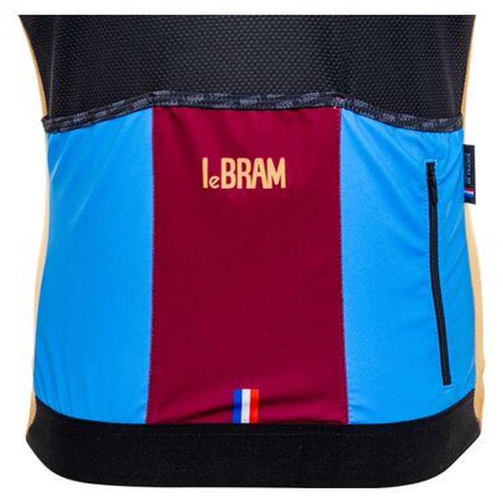 Maillot Manches Courtes LeBram Aspin Bordeaux Coupe Ajustée