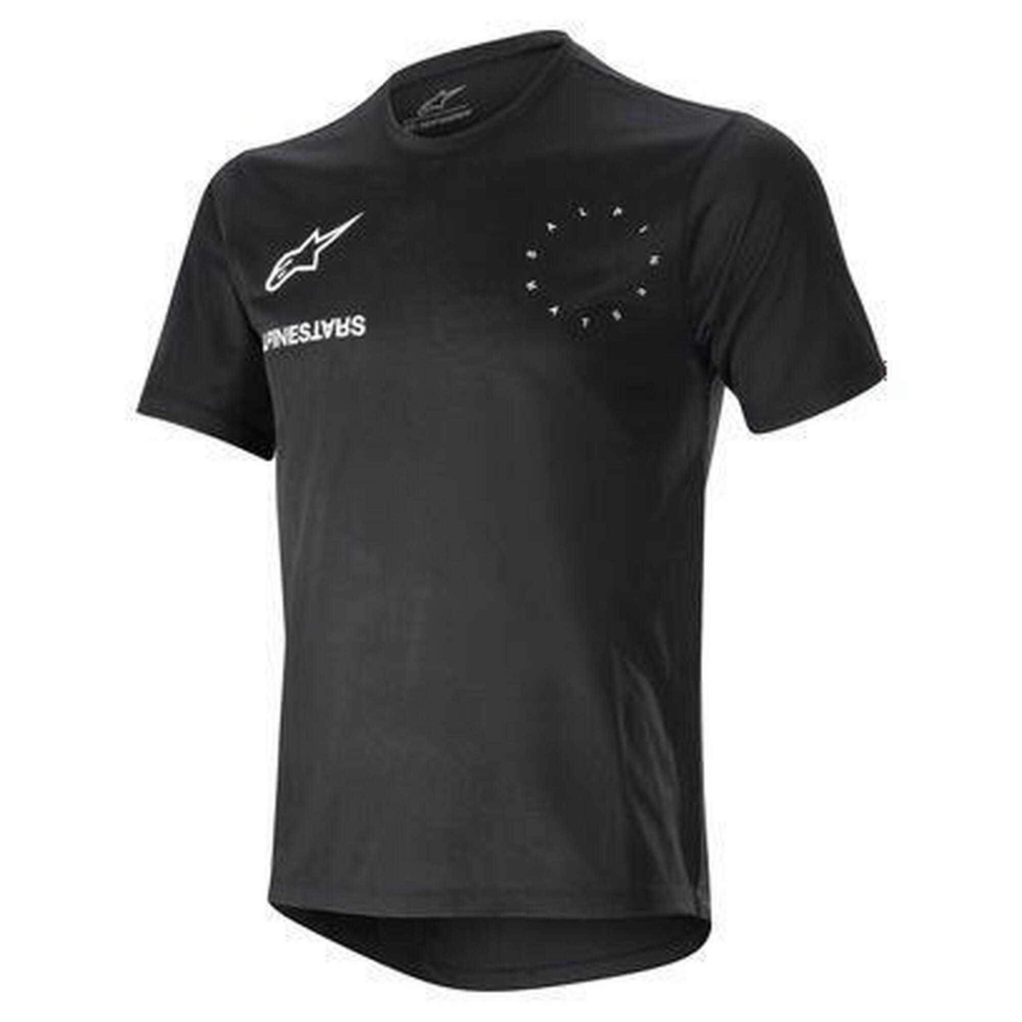 Maillot Manches Courtes Alpinestars Alps Topo Noir