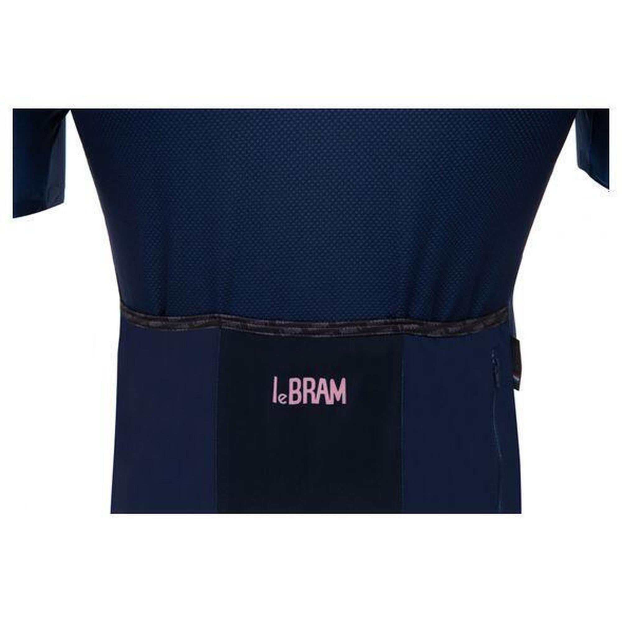 Maillot Manches Courtes LeBram Chaussy Bleu Marine Coupe Ajustée