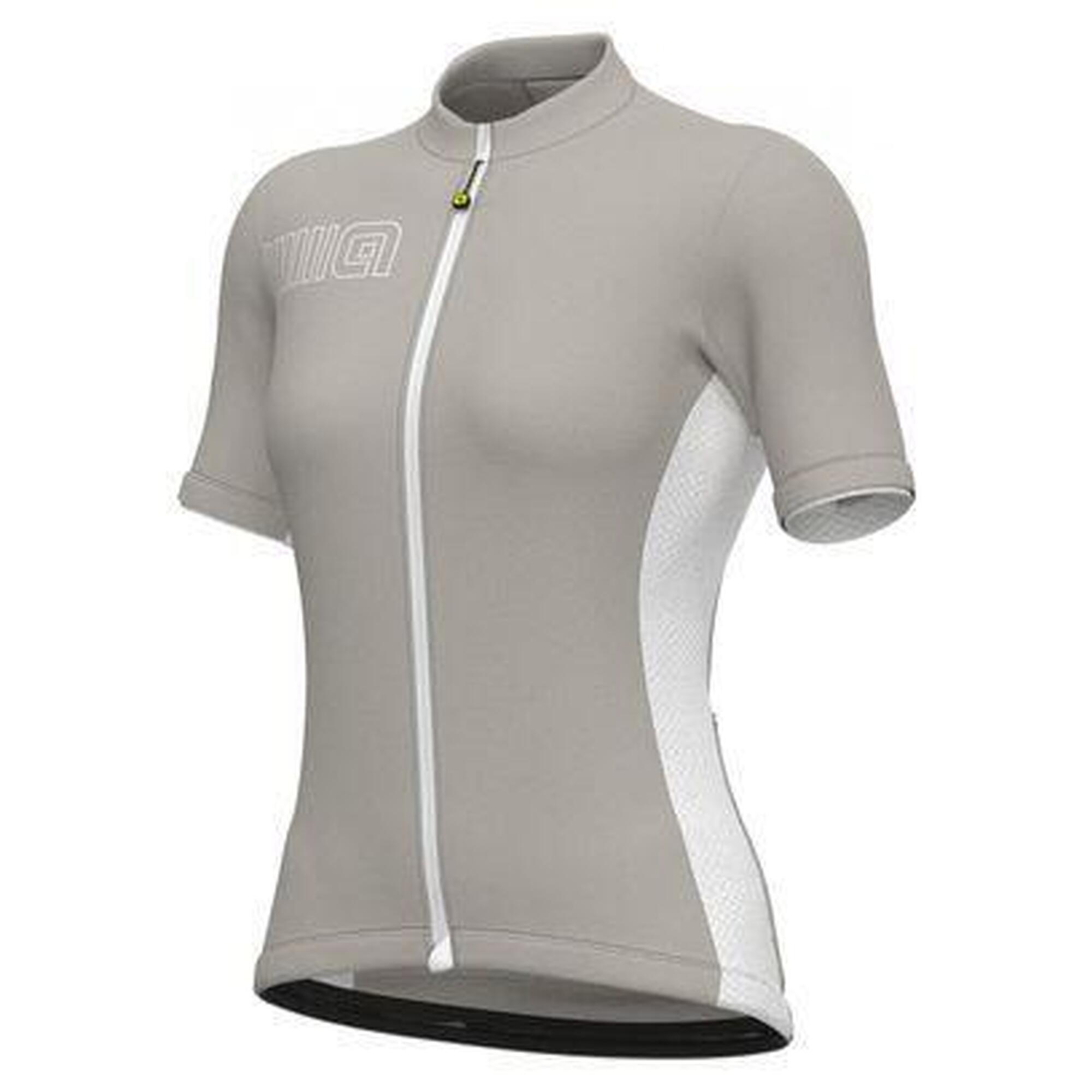 Maillot Manches Courtes Femme Alé Color Block Gris