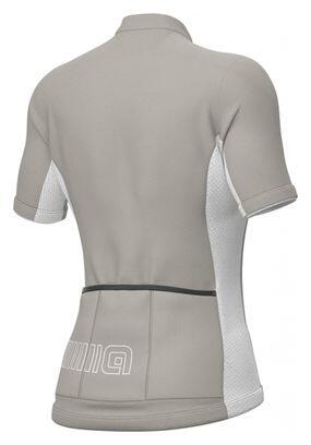 Camisola de manga curta feminina Alé Color Block cinza 2/5