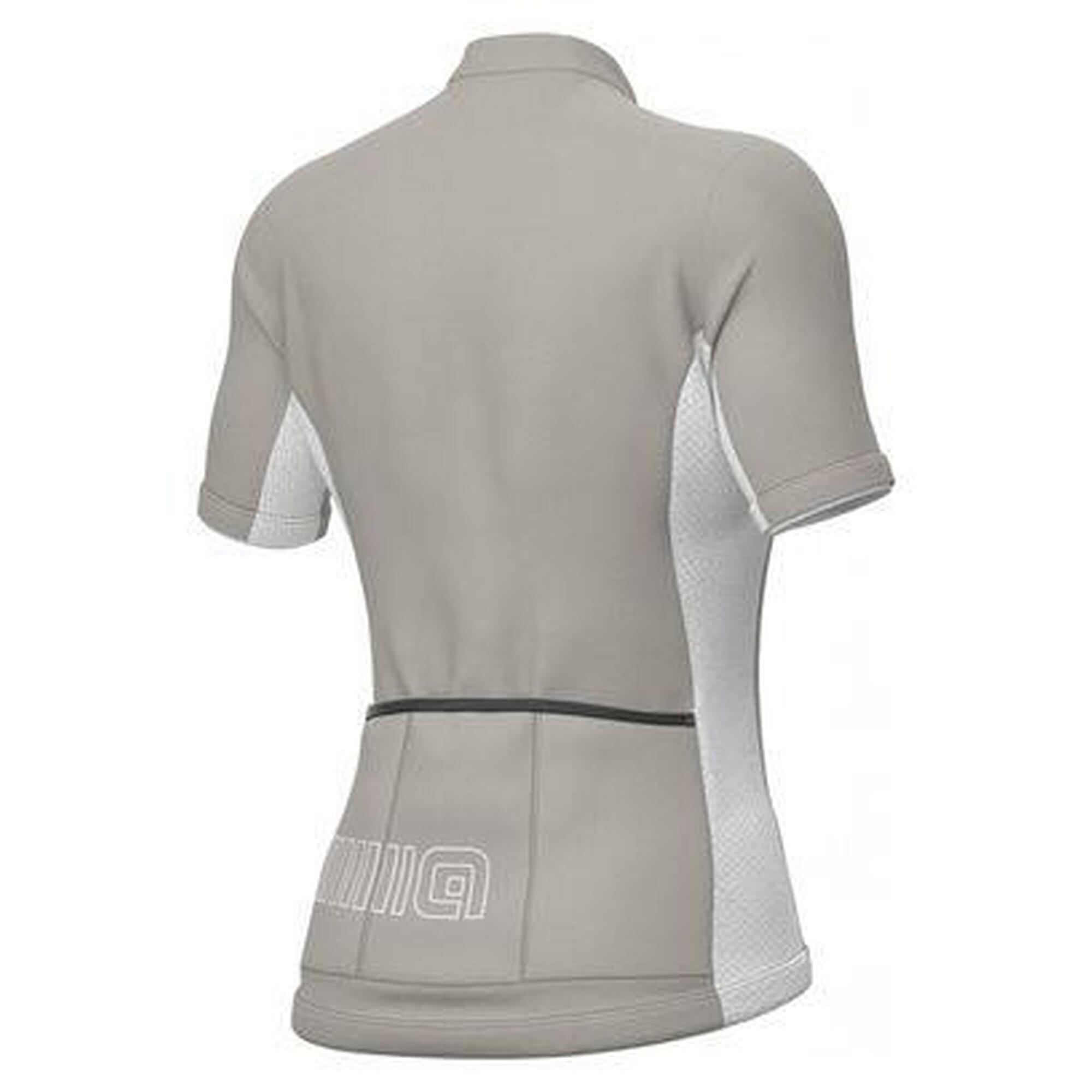 Maillot Manches Courtes Femme Alé Color Block Gris