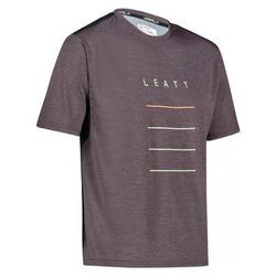 Maillot Manches Courtes VTT Leatt MTB Trail 1.0 Raisin