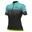 Maillot Manches Courtes Femme Alé Gradient Turquoise/Noir