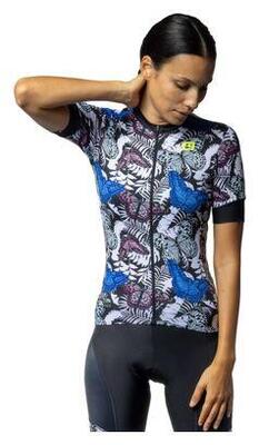 Alé vanessa women's short sleeve jersey blue/black