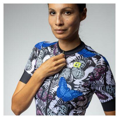 Maillot Manches Courtes Femme Alé Vanessa Bleu/Noir 3/7
