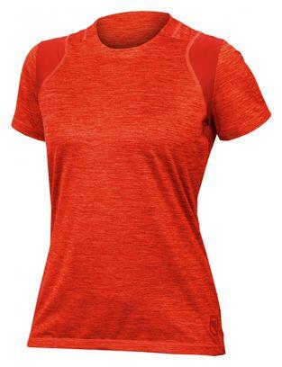 Maillot Manches Courtes Femme Endura SingleTrack Paprika Orange