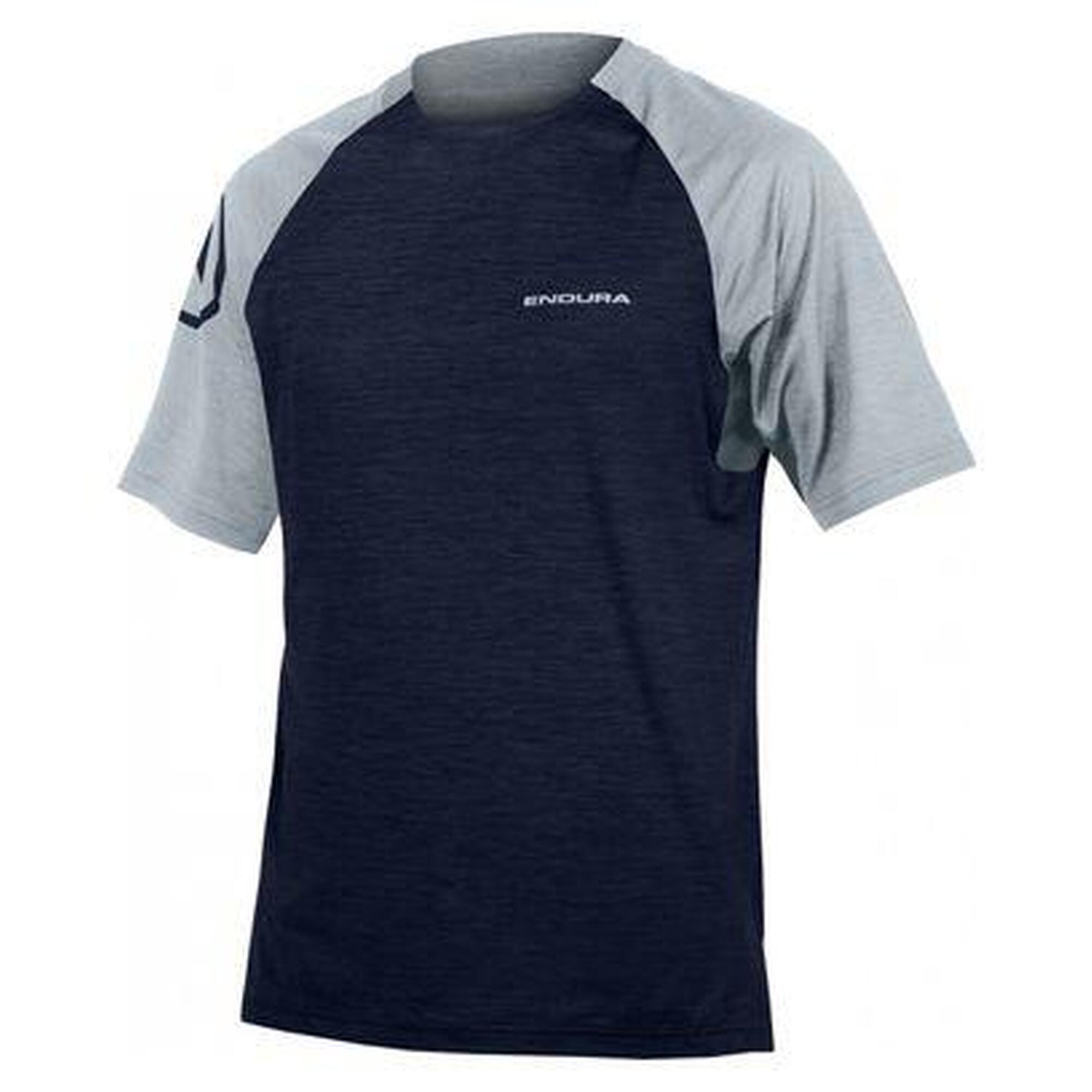 Maillot Manches Courtes Endura SingleTrack Bleu Encre