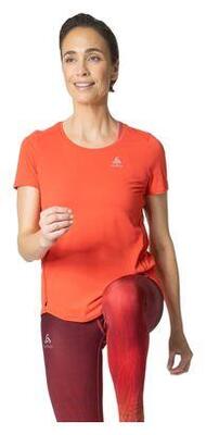 Odlo zeroweight chill-tec women's short sleeve jersey red