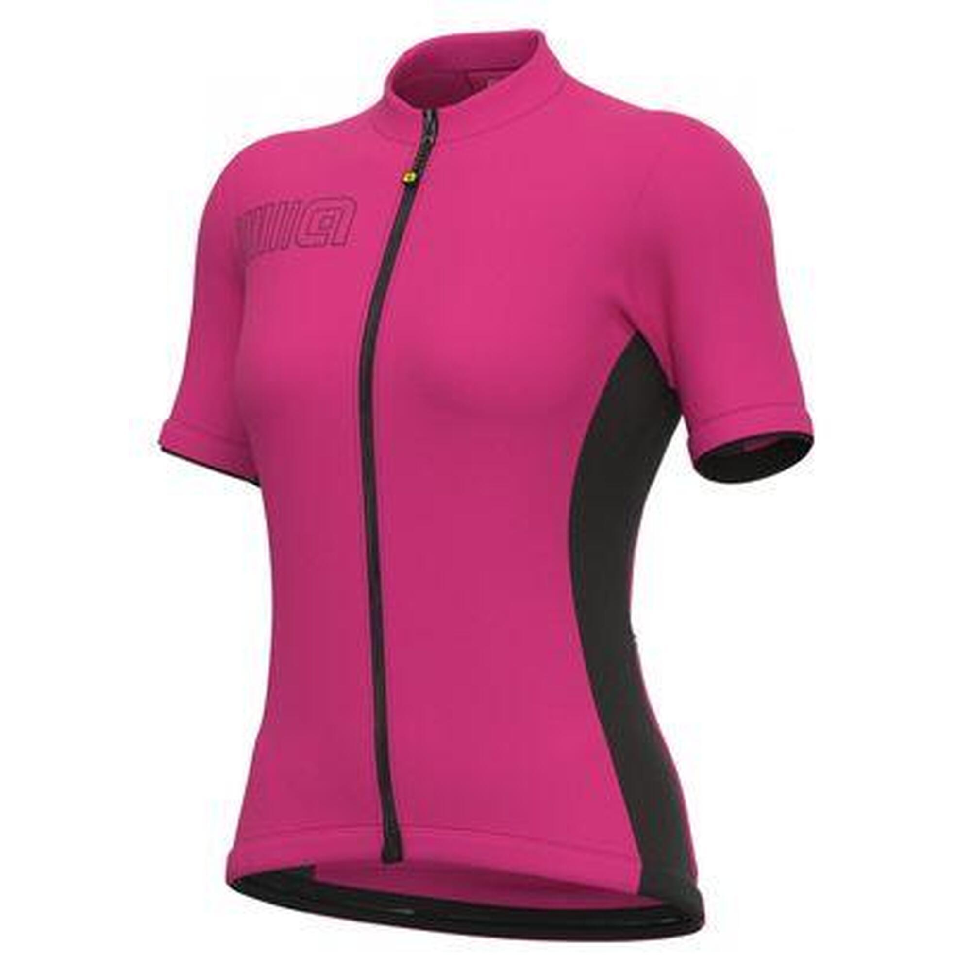 Maillot Manches Courtes Femme Alé Color Block Rose