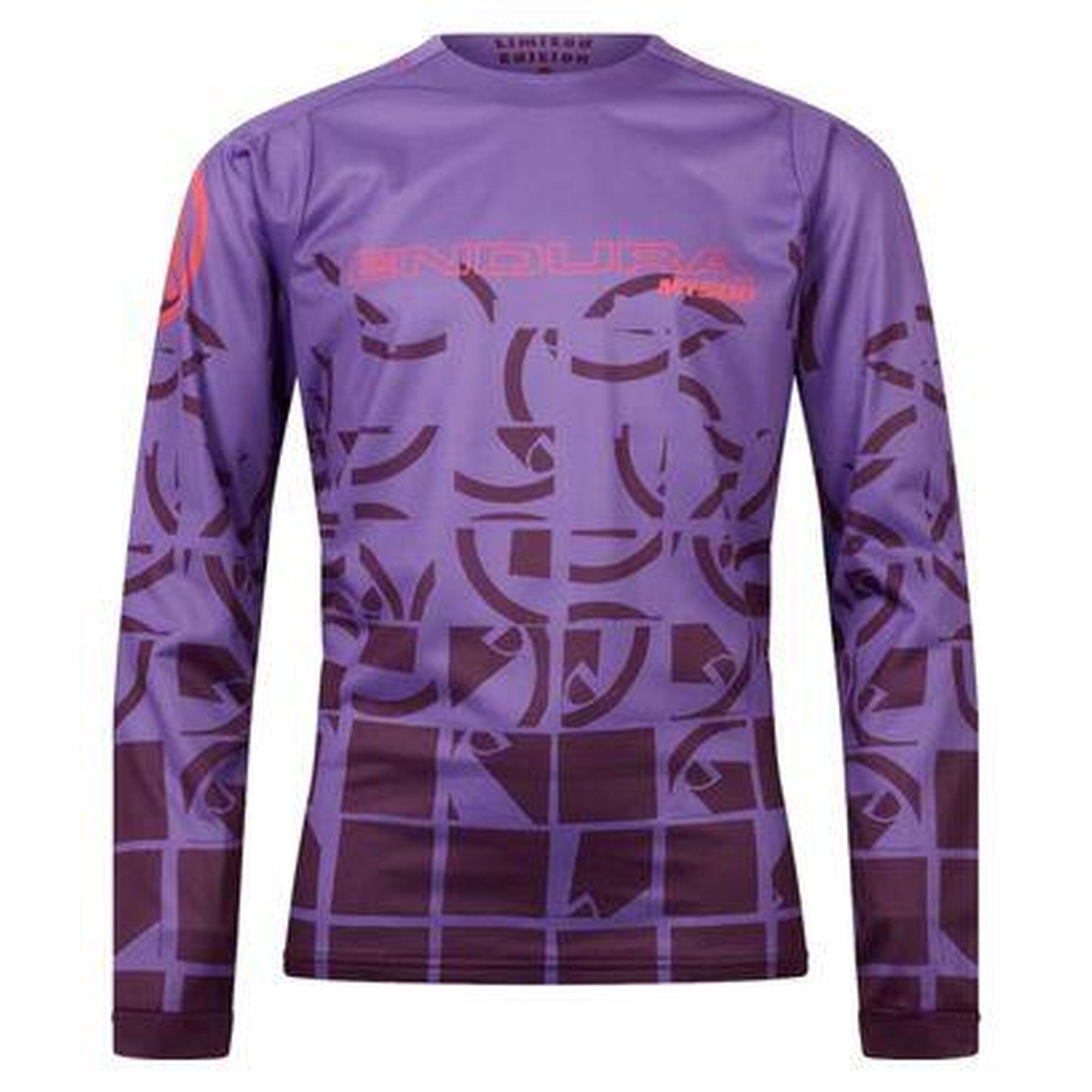 Endura - Maillot Manches Longues Enfant Endura Mt500 Burner Violet - Maillot Manches Longues - Violet - 11-13 Ans - Decathlon