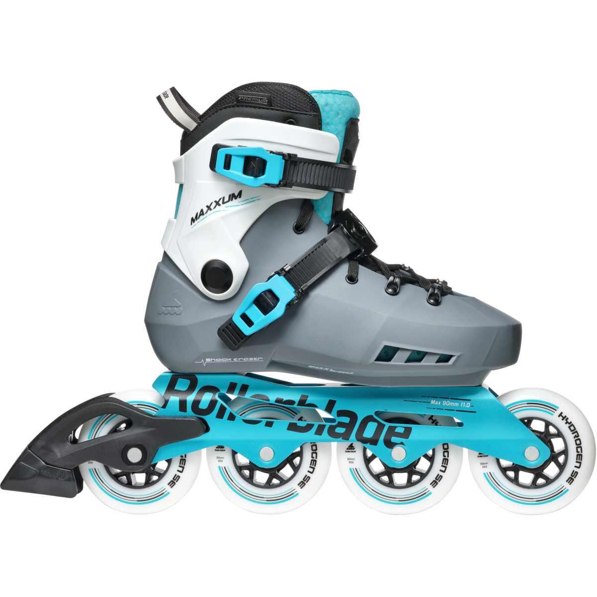 ROLLERBLADE Roller Freeskate Maxxum XT W Anthracite Bleu Aqua 4/7