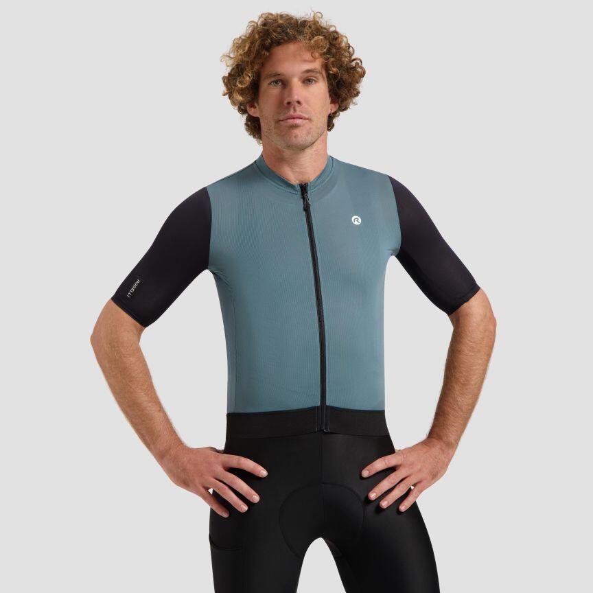 Rogelli - Maillot Manches Courtes Velo Homme - Distance Ii - Maillot Manches Courtes - Bleu|noir - 56 3xl - Decathlon