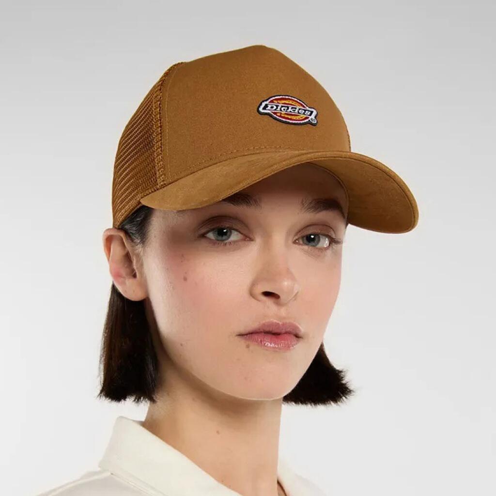 Bonnet Dickies Modèle Hanston Trucker Duck Couleur Marron 4/5