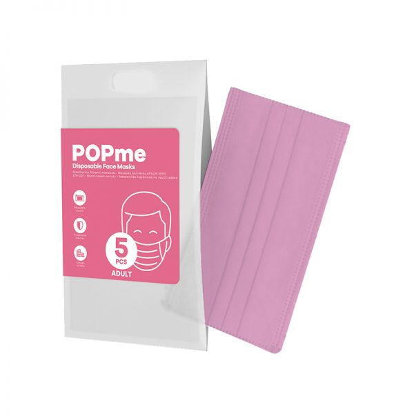 Máscaras adulto POPme 5x rosa 5/7