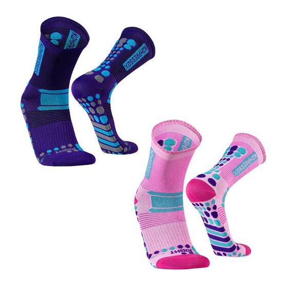 Chaussettes running trail marathon vélo route randonnée gym de sport homme femme