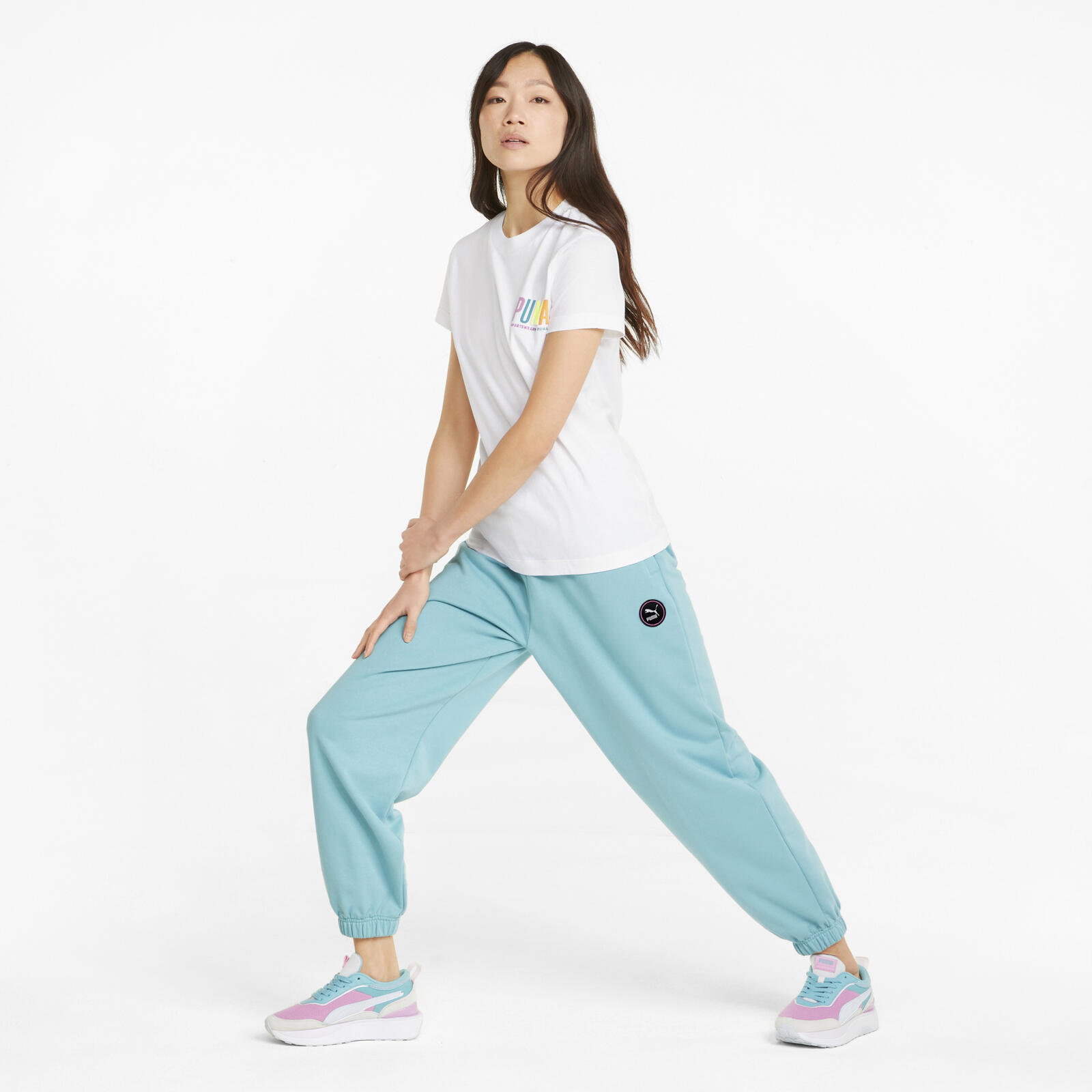 T-shirt Puma SwxP Graphic, Wit, Dames 3/5