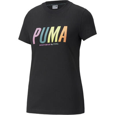 T-shirt puma graphic tee. zwart. dames
