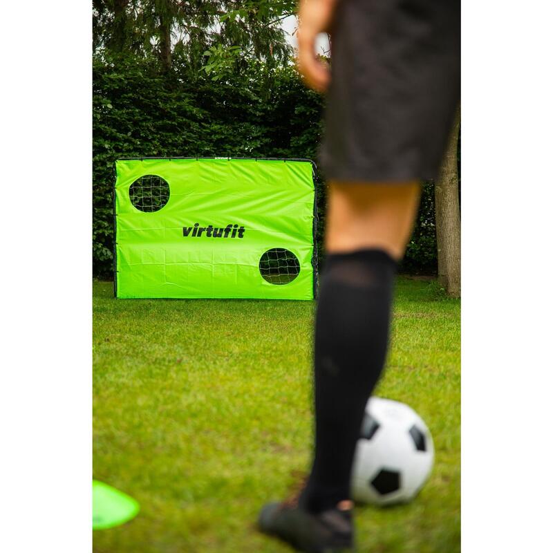 Poarta de fotbal   Virtufit cu tinte de antrenament 215 x 150 cm