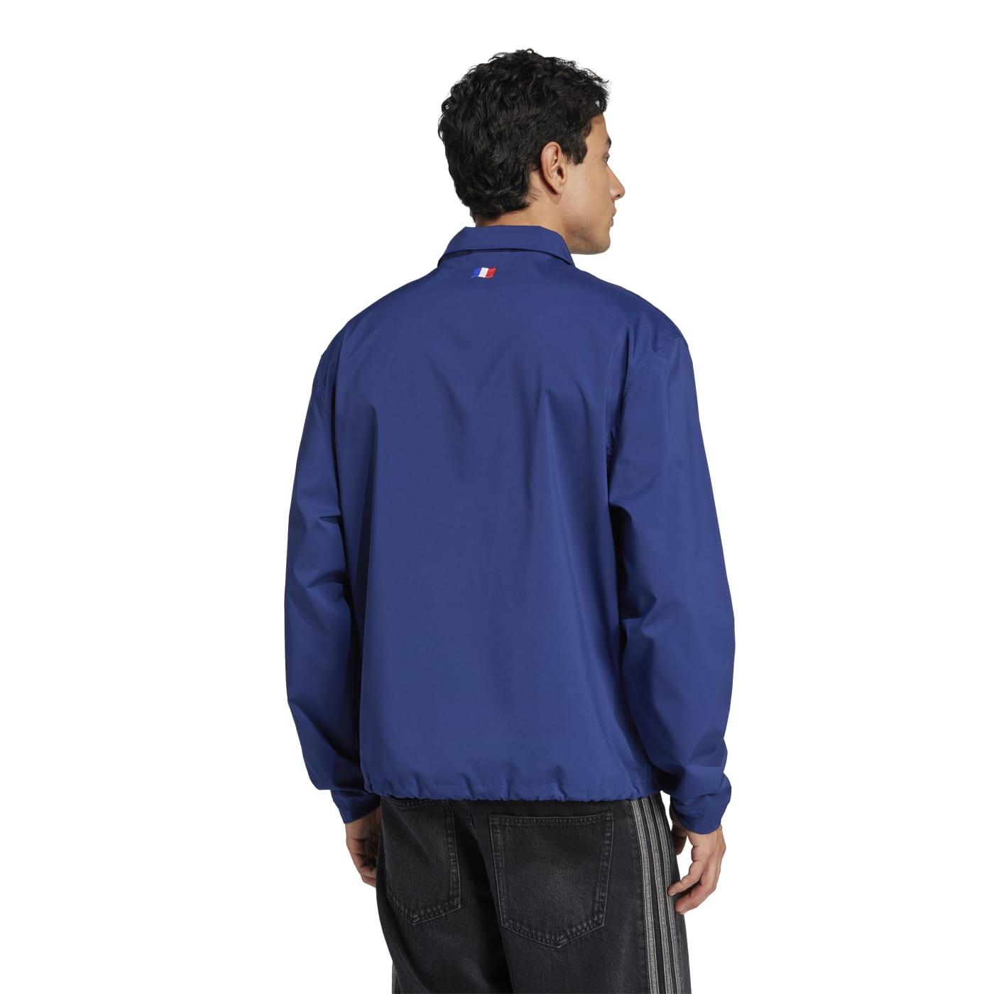 Giacca Maniche Lunghe Adidas Francia Rugby Heritage Blu Scuro Ffr 2/6