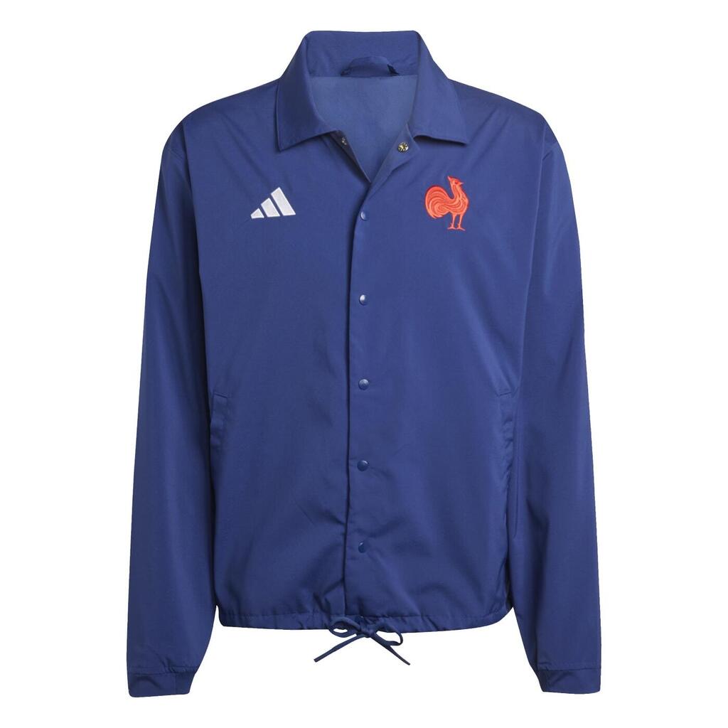 Adidas France Rugby Heritage Long Sleeve Jacket Dark Blue FFR