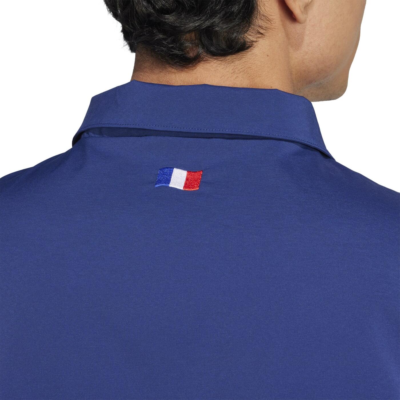 Giacca Maniche Lunghe Adidas Francia Rugby Heritage Blu Scuro Ffr 5/6