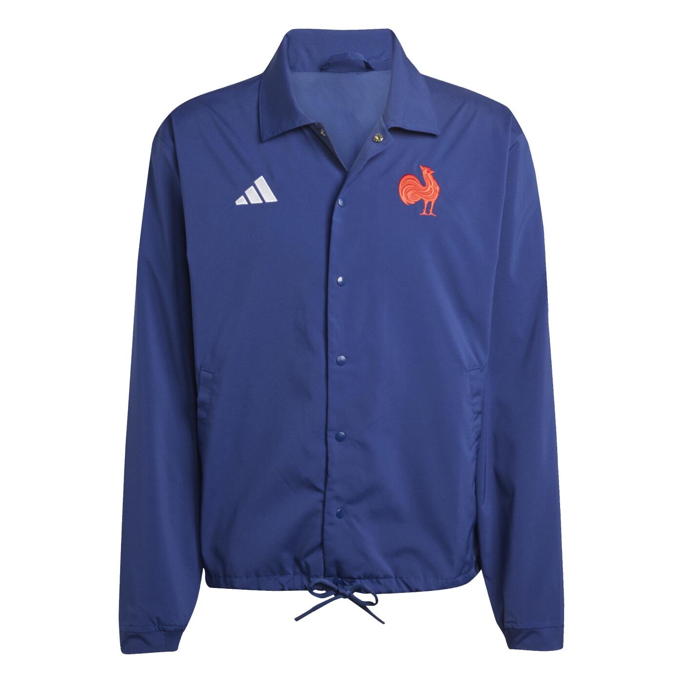 ADIDAS Chaqueta Manga Larga Adidas Francia Rugby Heritage Azul Oscuro Ffr